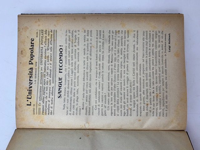 L'Università popolare, anno IX, 1909 (Annata completa)